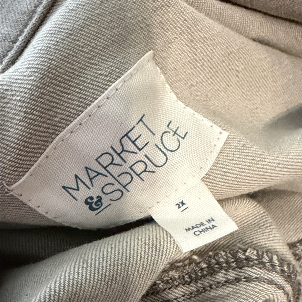 Market & Spruce Classic Women's Grey Denim Jacket 2X - Picture 3 of 3